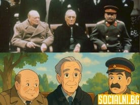 Тримата големи в стил  Ghibli